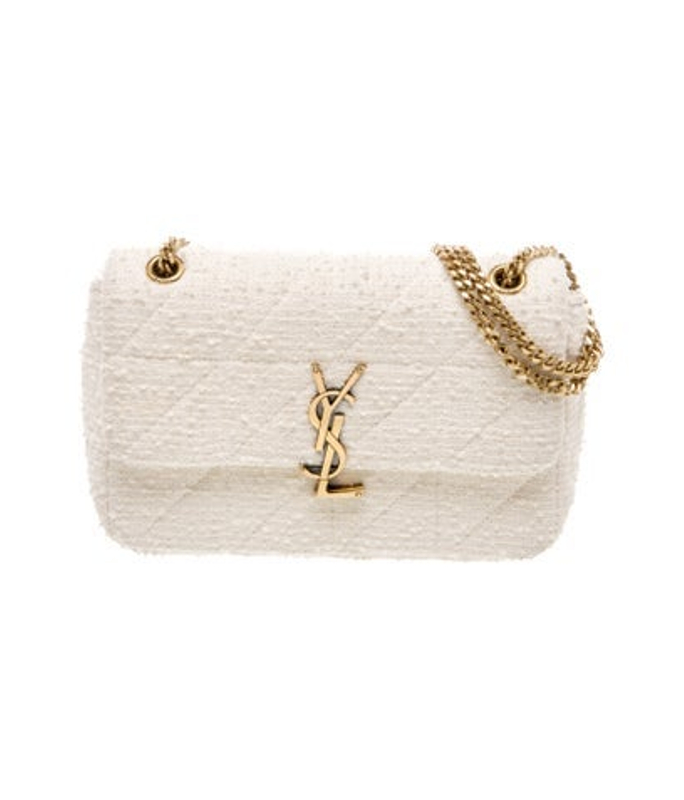 Saint Laurent Laurent Tweed Shoulder Bag Medium