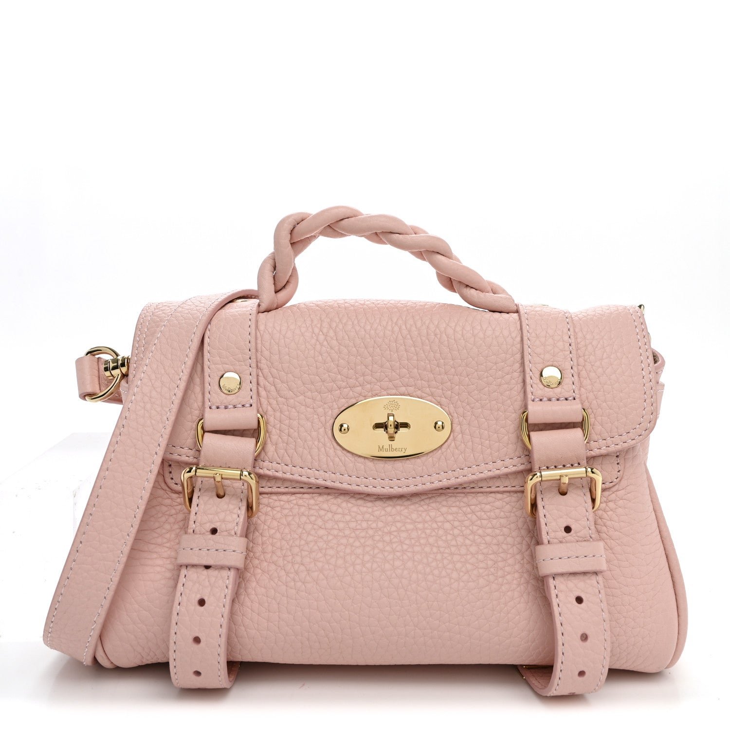 Mulberry Heavy Grain Mini Alexa Powder Rose
