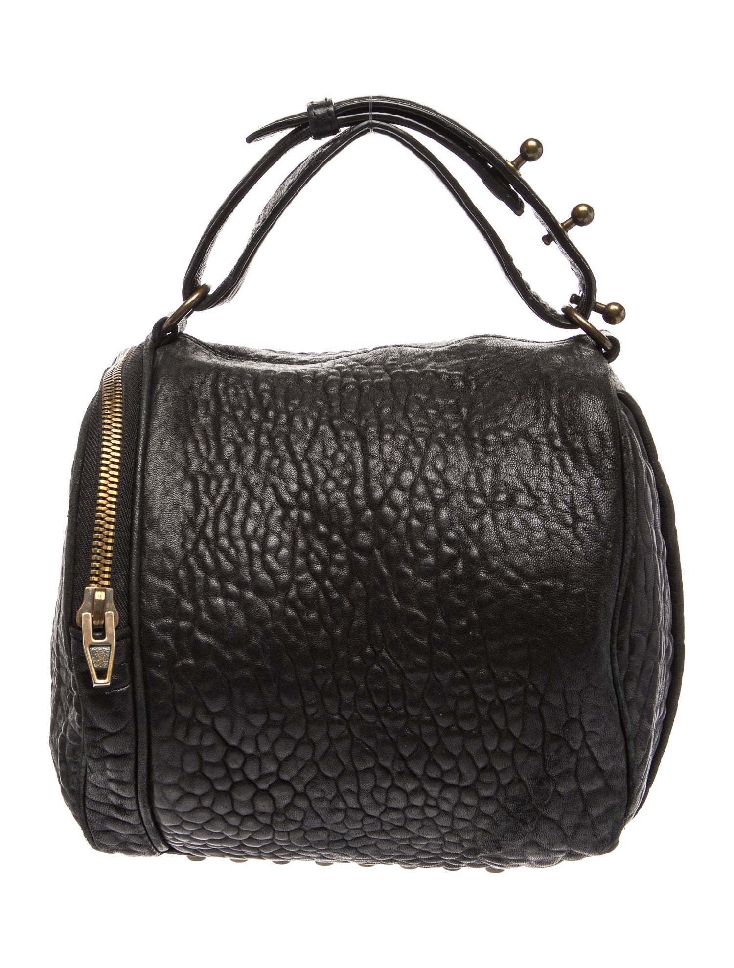 Leather Top Handle Bag