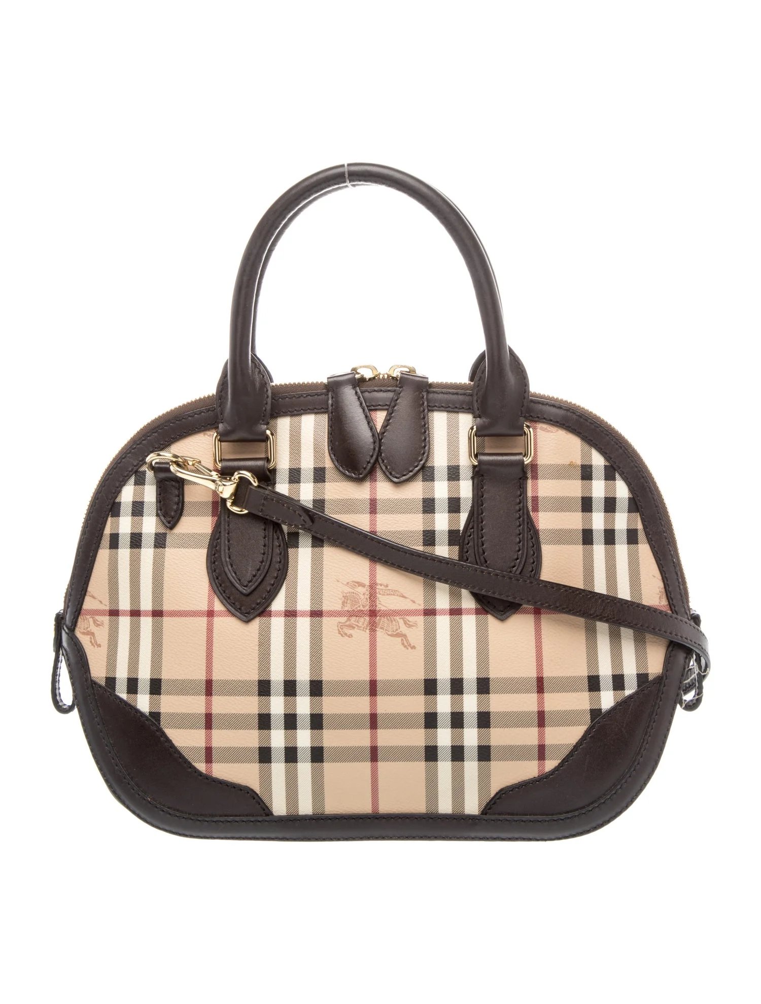Haymarket Check Top Handle Bag