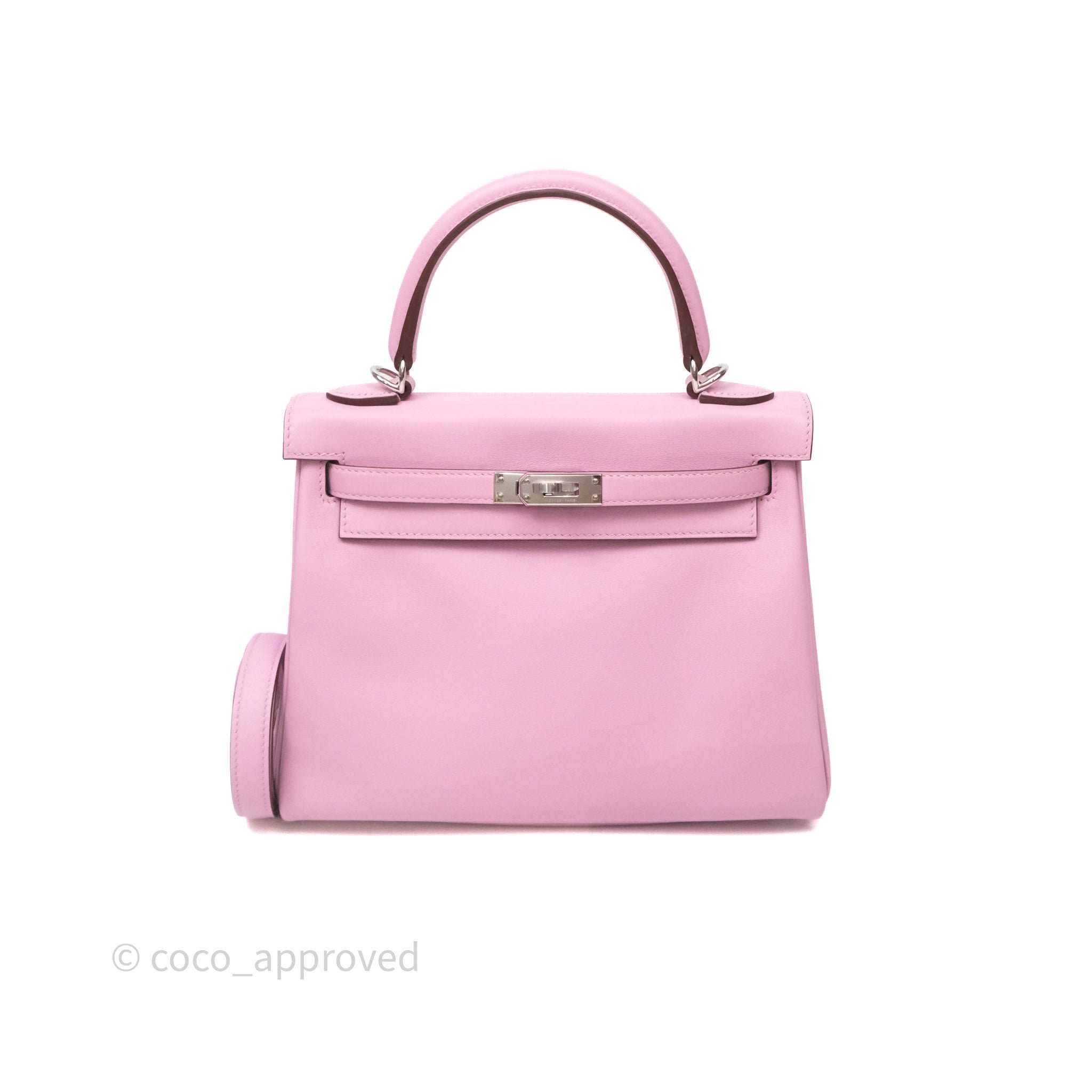 Hermès Kelly 25 Mauve Sylvestre X9 Swift Palladium Hardware
