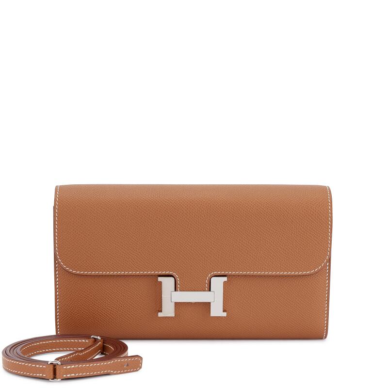 Gold Epsom Constance-To-Go Wallet Palladium Hardware, 2024
