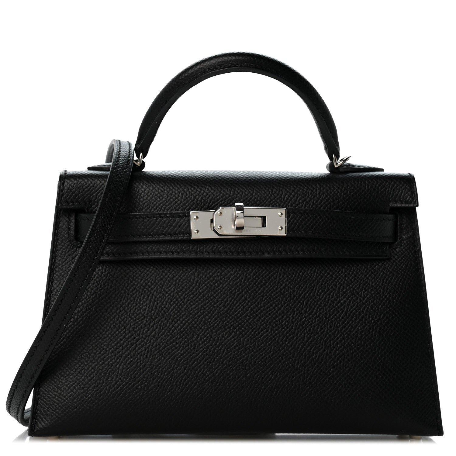 Hermes Epsom Mini Kelly Sellier 20 Black