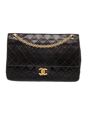 Quilted Medium Double Flap Bag