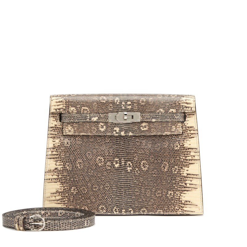 Hermes Ombre Salvatore Lizard Kelly Danse II Palladium Hardware, 2022