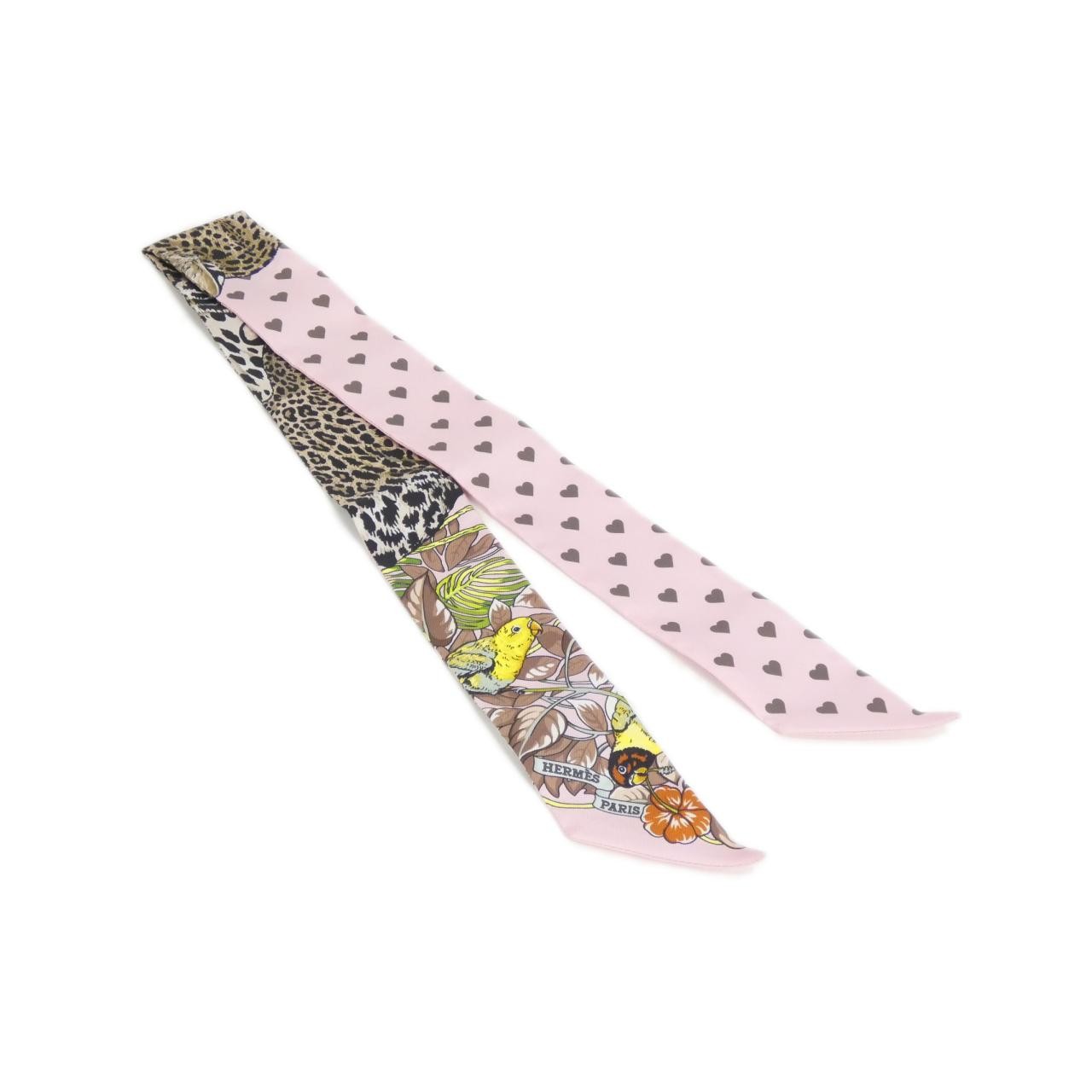 Hermes JUNGLE LOVE LOVE Twilly 063513S Scarf