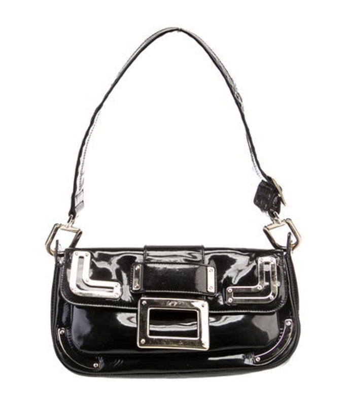 Roger Vivier Vivier Patent Leather Shoulder Bag