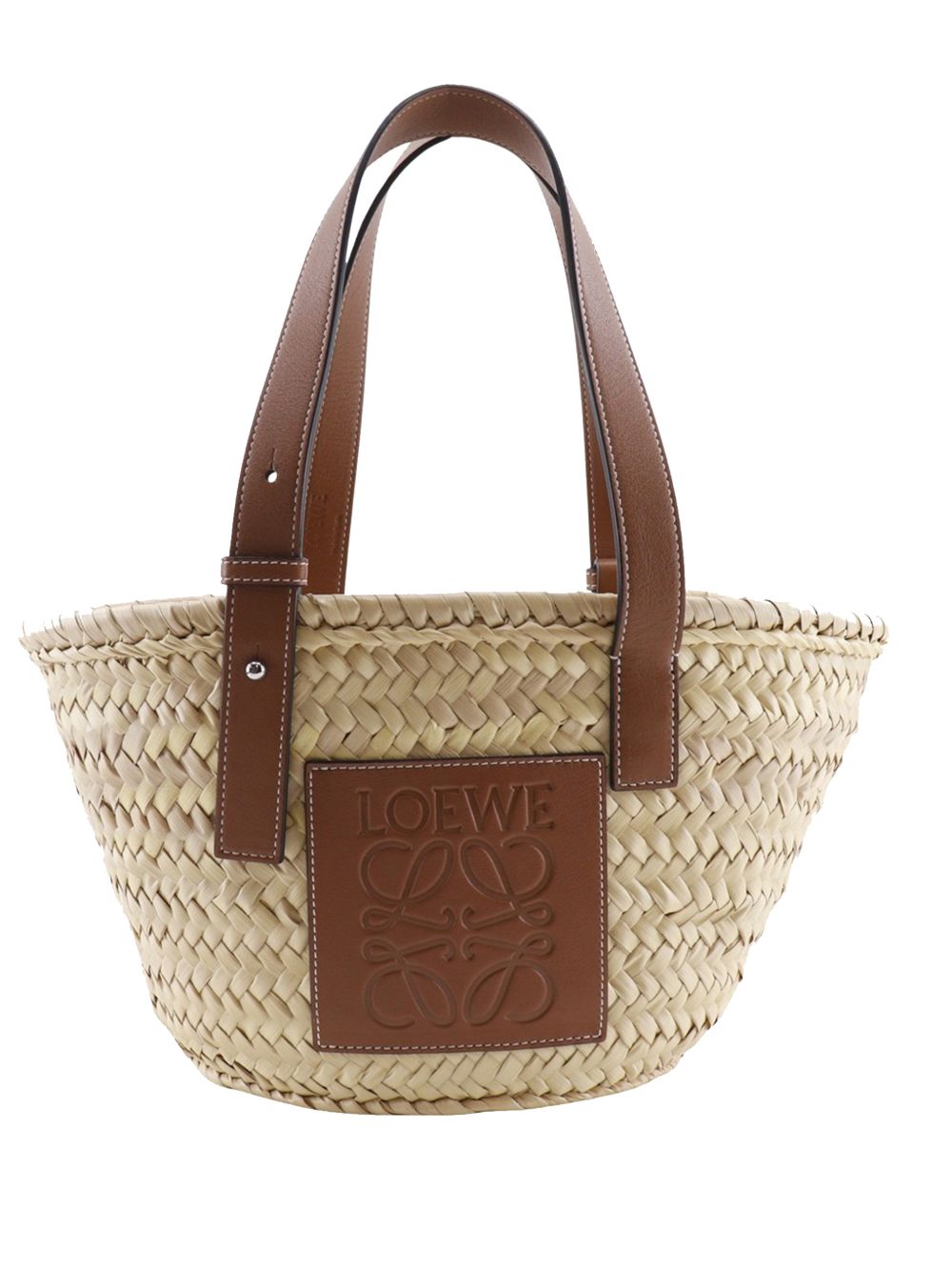 Loewe 2021 Small Raffia Anagram Basket tote bag