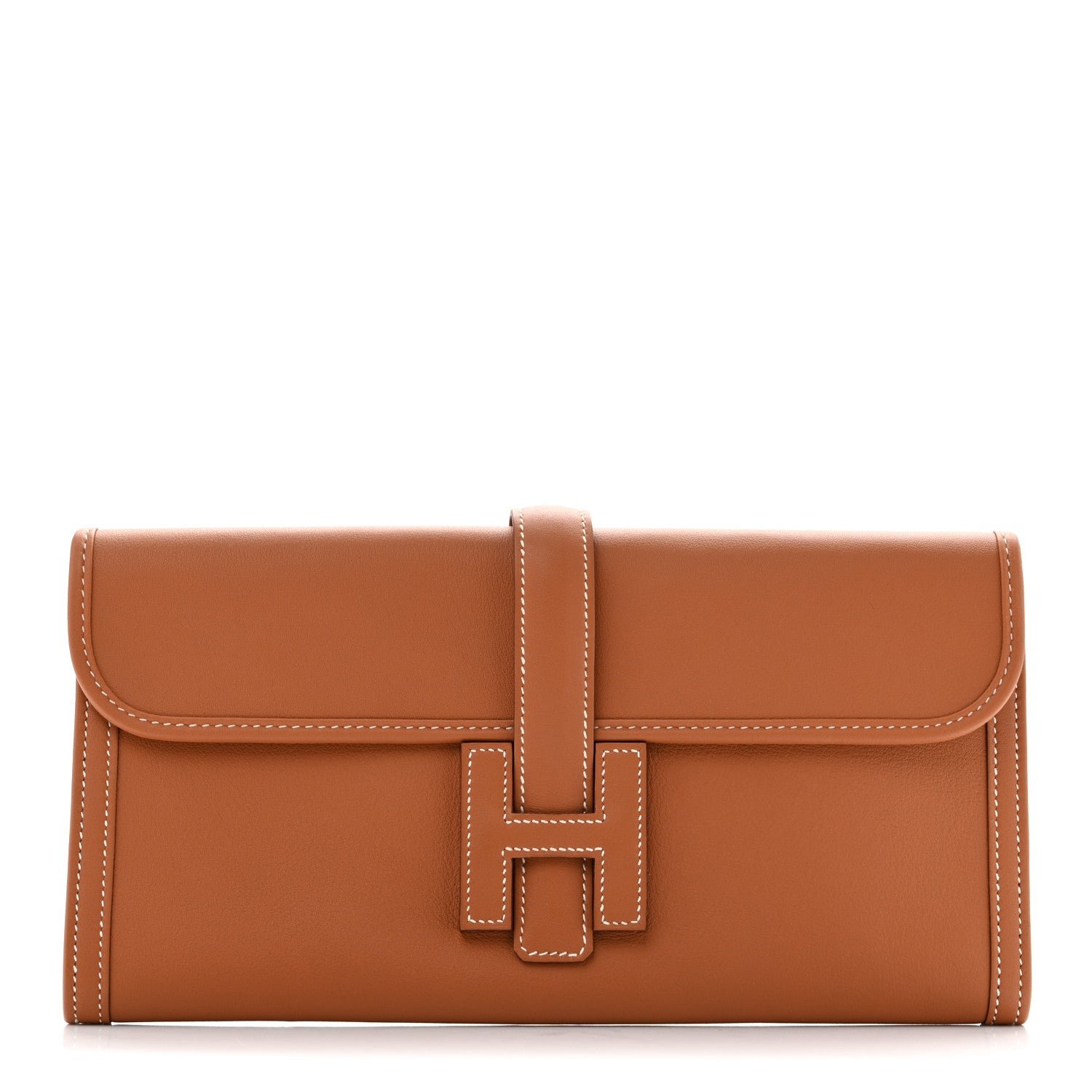 Hermes Swift Jige Elan 29 Clutch Gold
