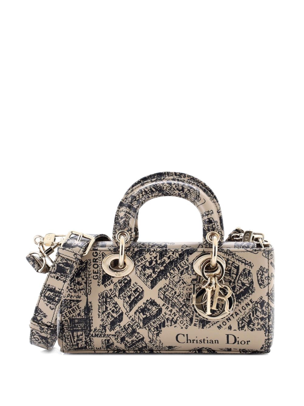 Dior Lady D-Joy Bag Printed Leather Small satchel