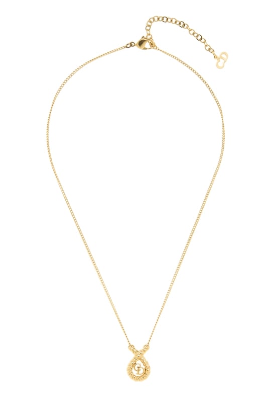 Gold 'CD' Necklace