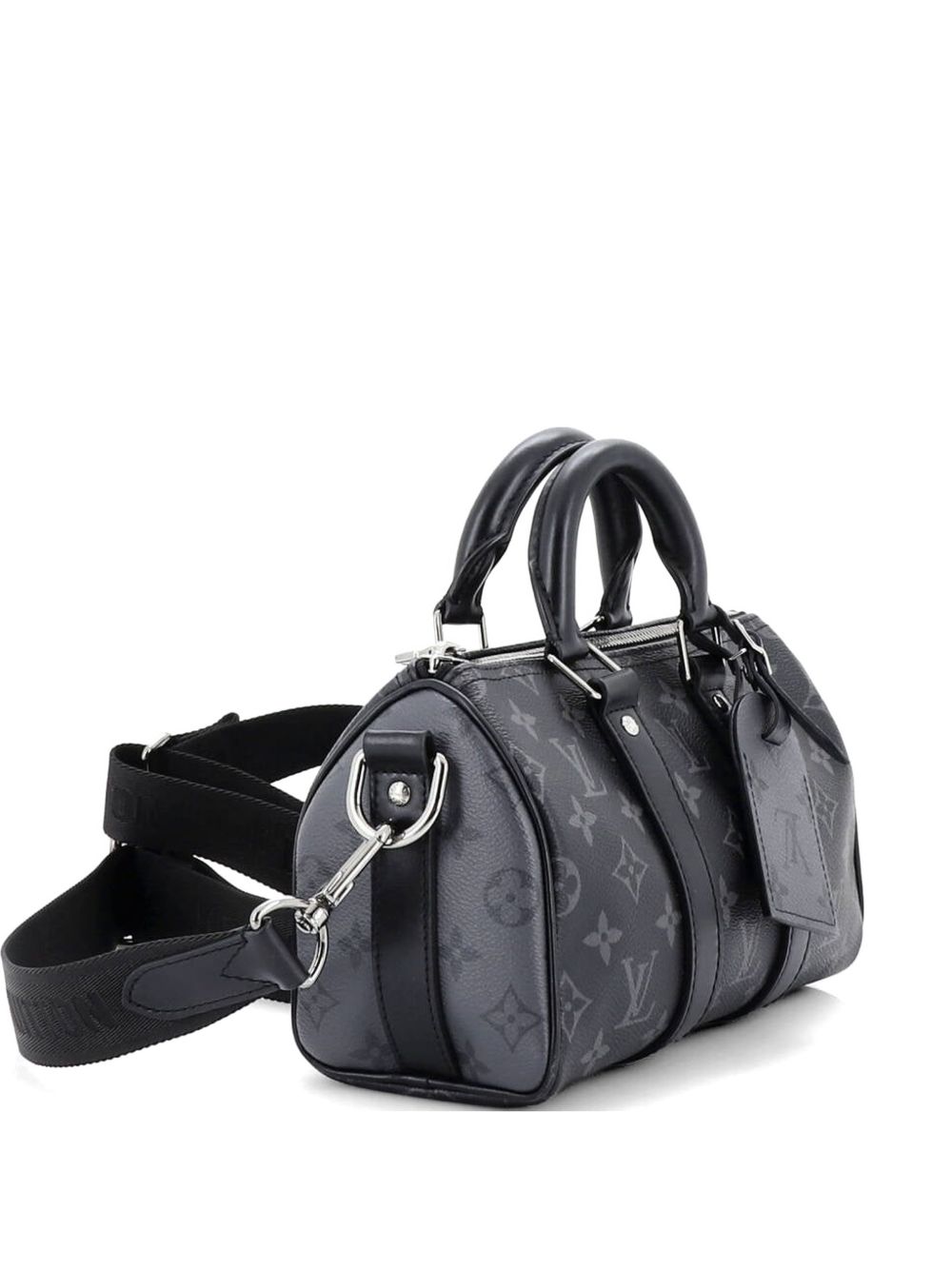 Louis Vuitton Keepall Bandouliere Bag Reverse Monogram Eclipse Canvas 25 satchel