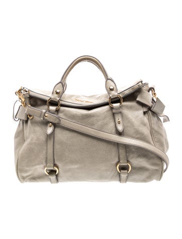 Miu Miu Leather Top Handle Bag