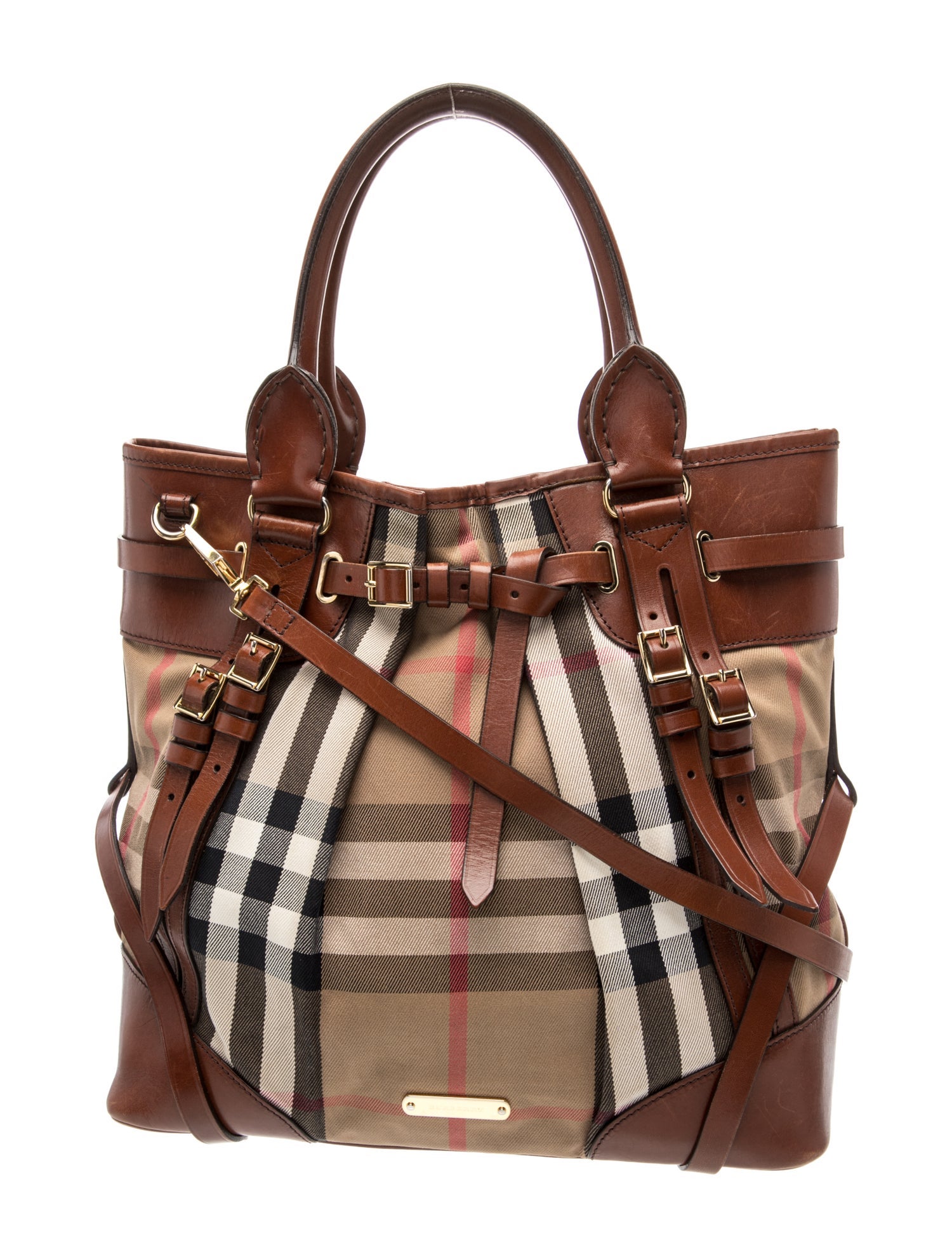 House Check Bridle House Check Whipstitch Tote
