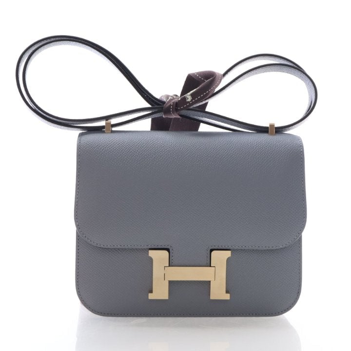 Hermes Gris Pantin Epsom Constance 18