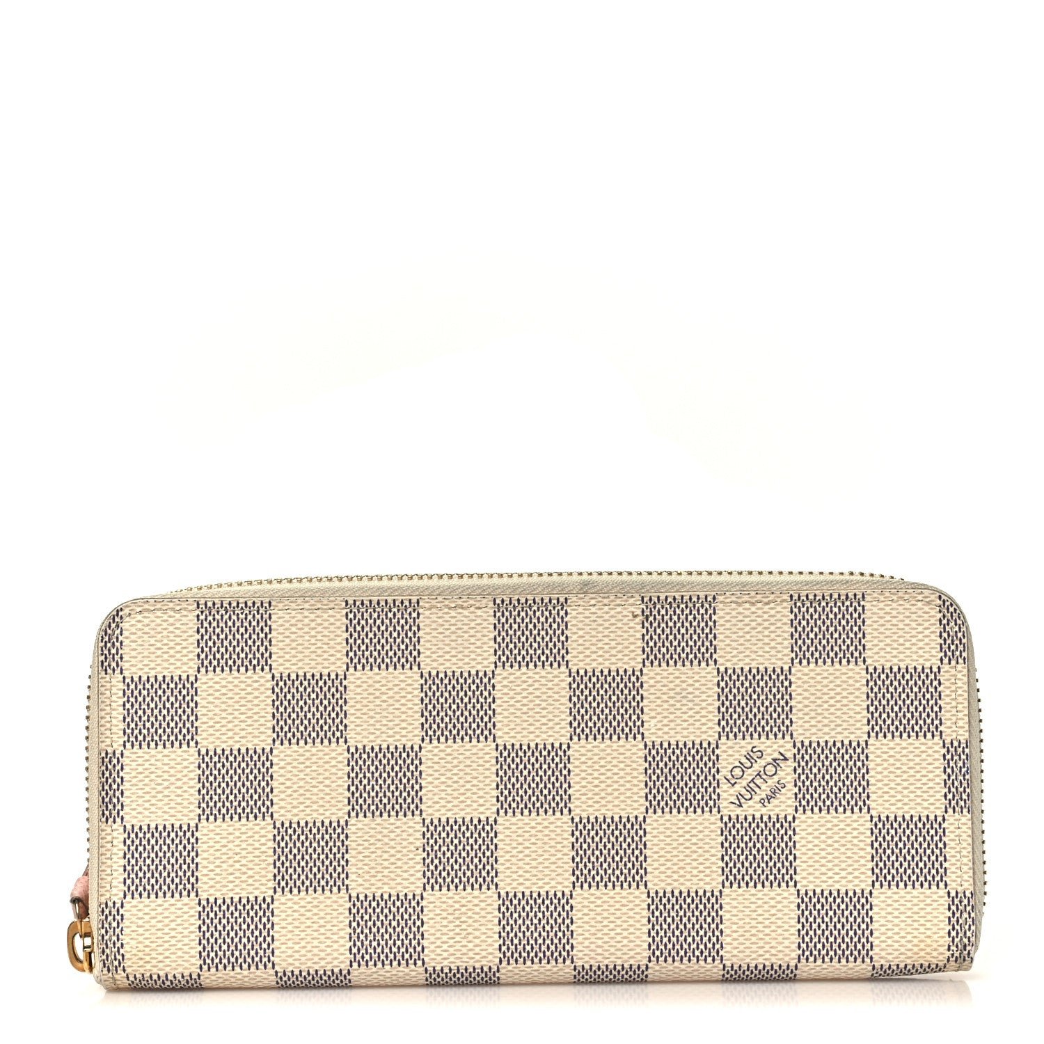 Louis Vuitton Damier Azur Clemence Wallet Rose Ballerine