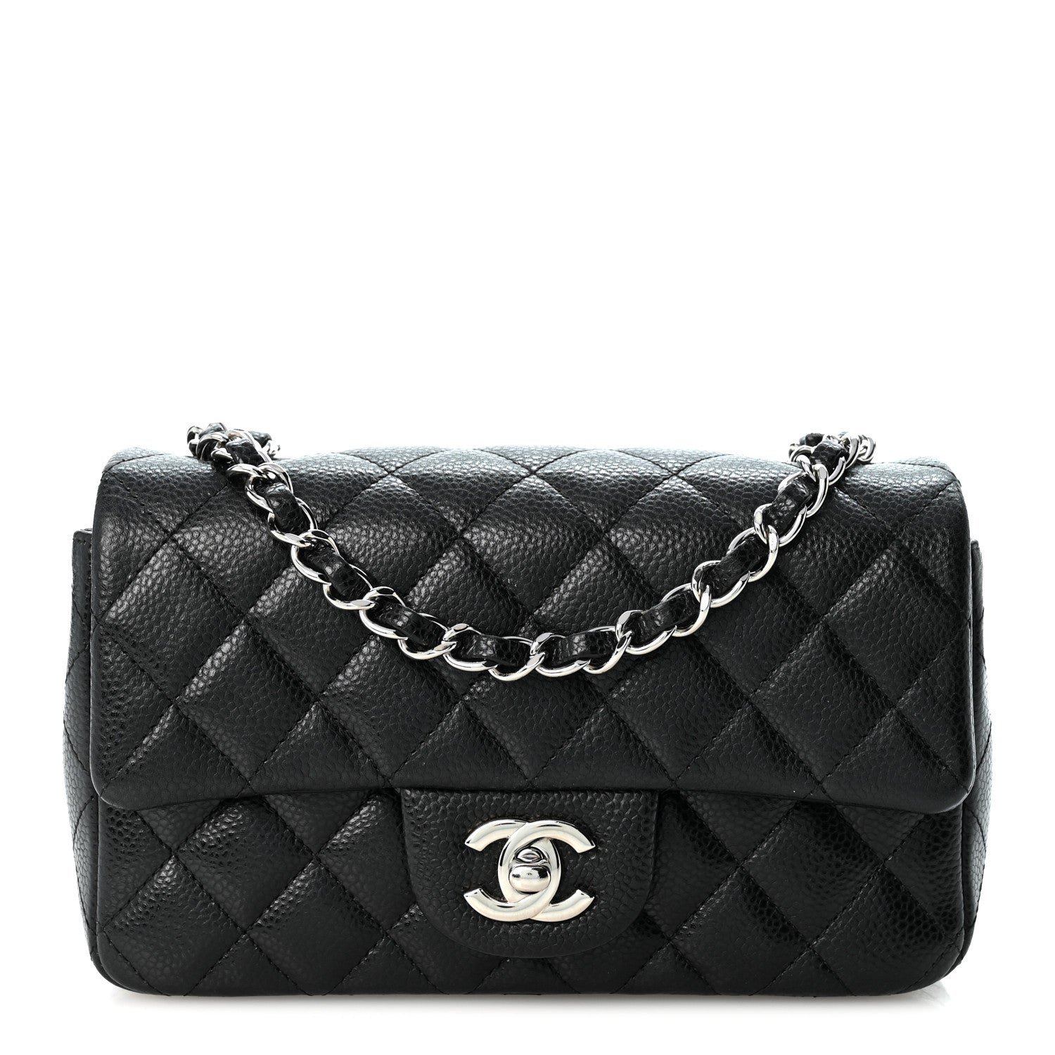 Chanel Caviar Quilted Mini Rectangular Flap Black