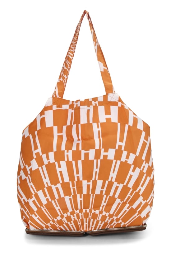 Orange 'Op'h' Silky Pop Tote