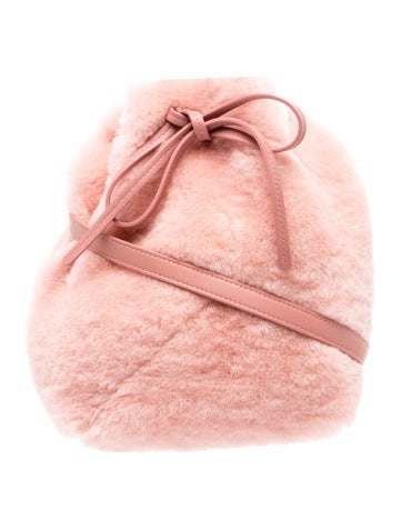 Shearling Bucket Bag w/ Tags