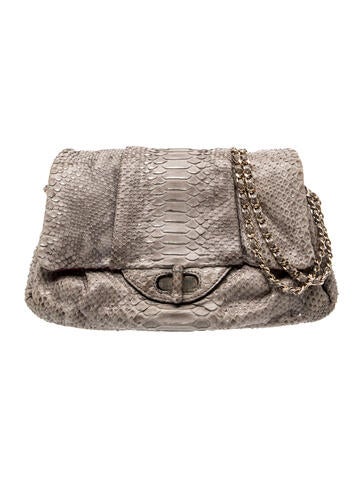 Zagliani Snakeskin Shoulder Bag