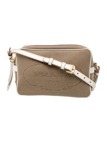 Prada Enameled Metal Triangle Bandoliera