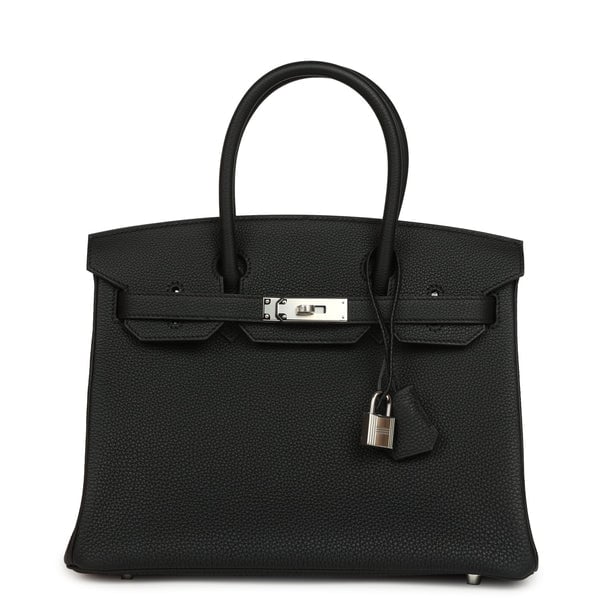Hermes Birkin 30 Black Togo Palladium Hardware