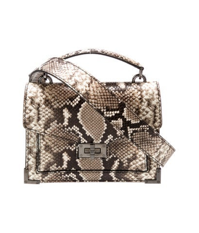 The Kooples Kooples Embossed Leather Messenger Bag