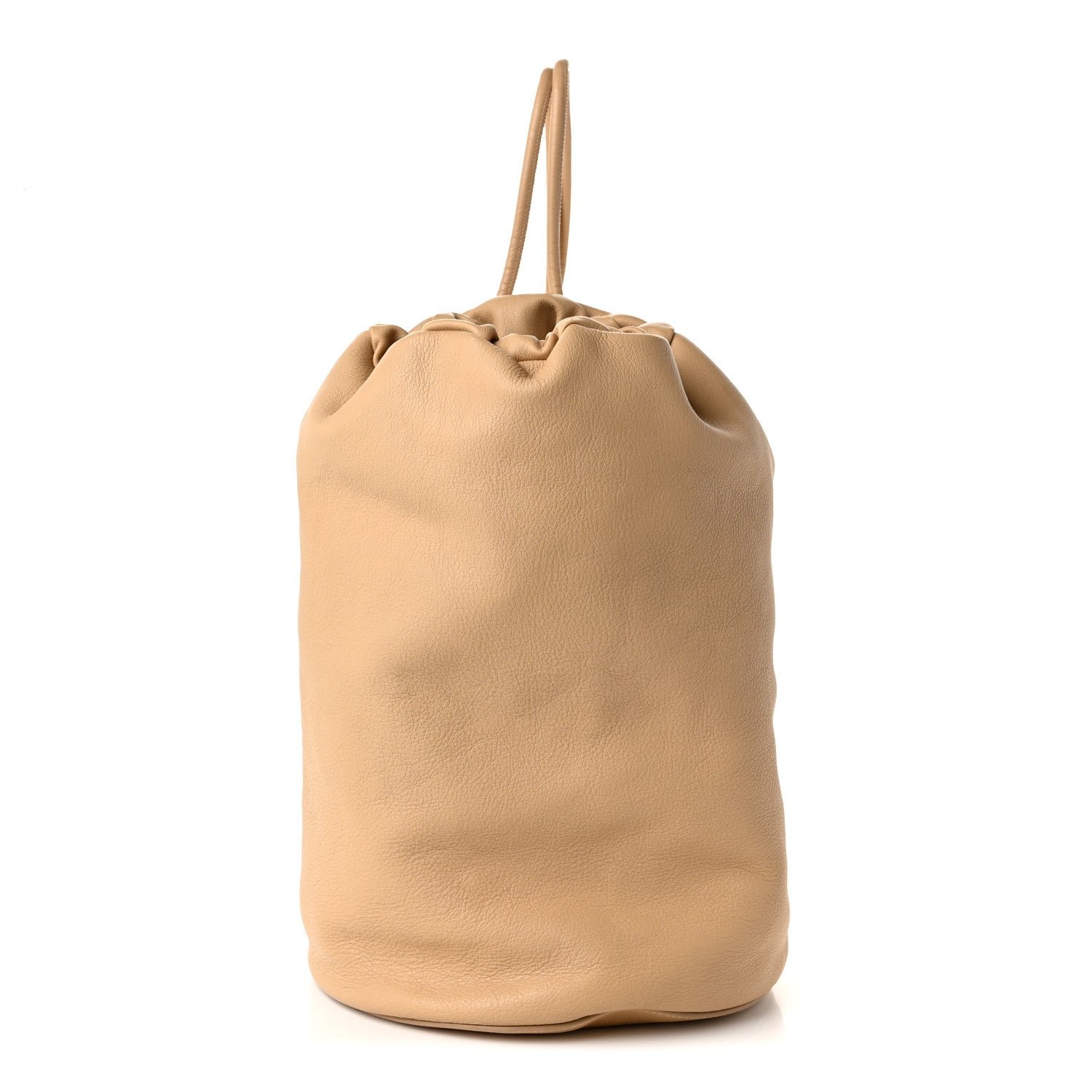 The Row Grained Calfskin Sporty Backpack Beige