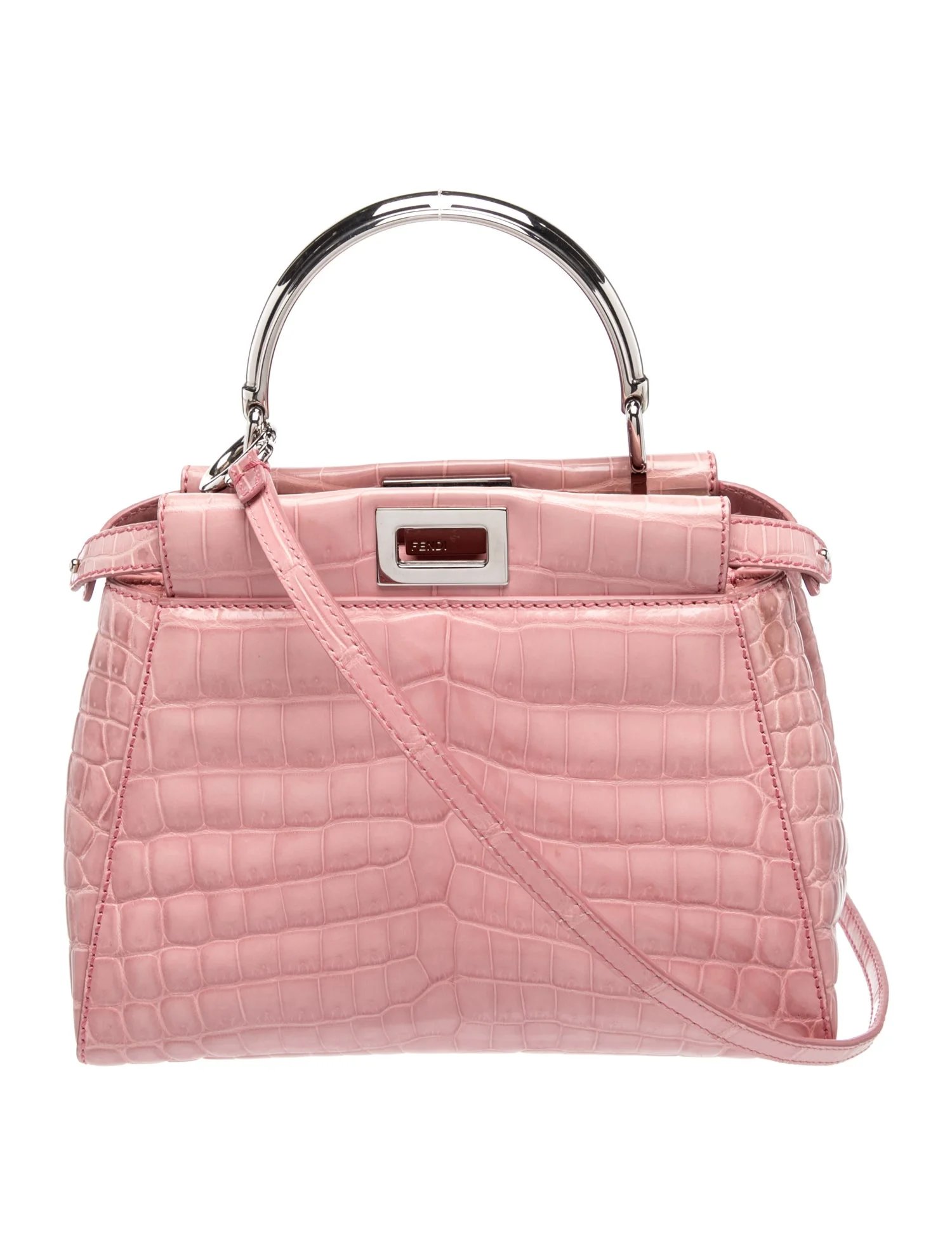 Embossed Leather Peekaboo Mini