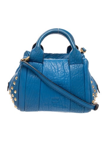 MCM Leather Top Handle Bag