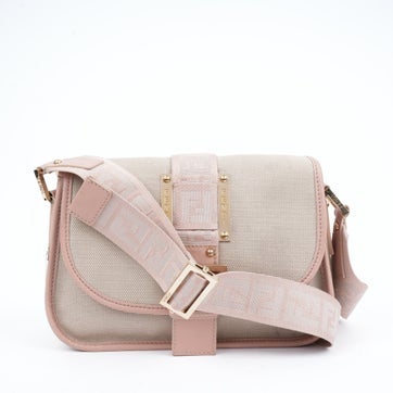 Canvas Jacquard Shoulder Bag