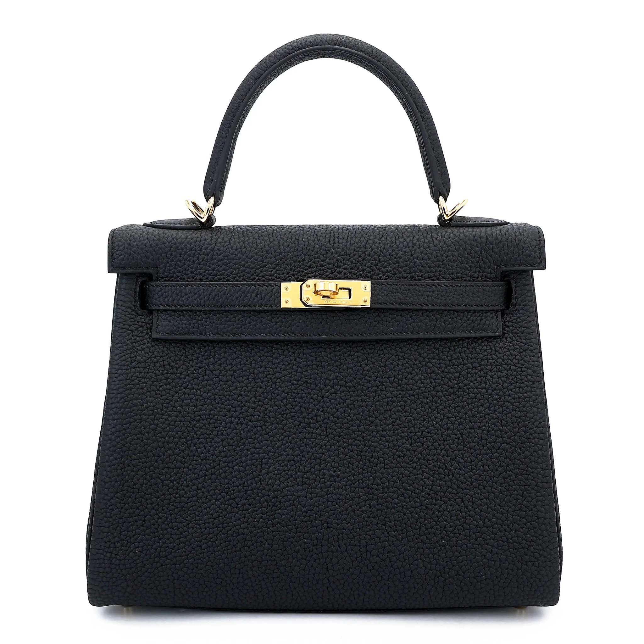 Brand New ( Rank N ) HERMÈS Kelly 25 Noir (89) Togo Gold hardware G (2026)