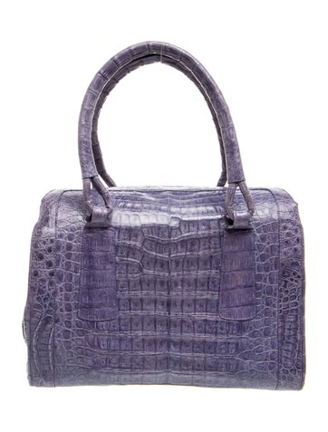 Crocodile Top Handle Bag