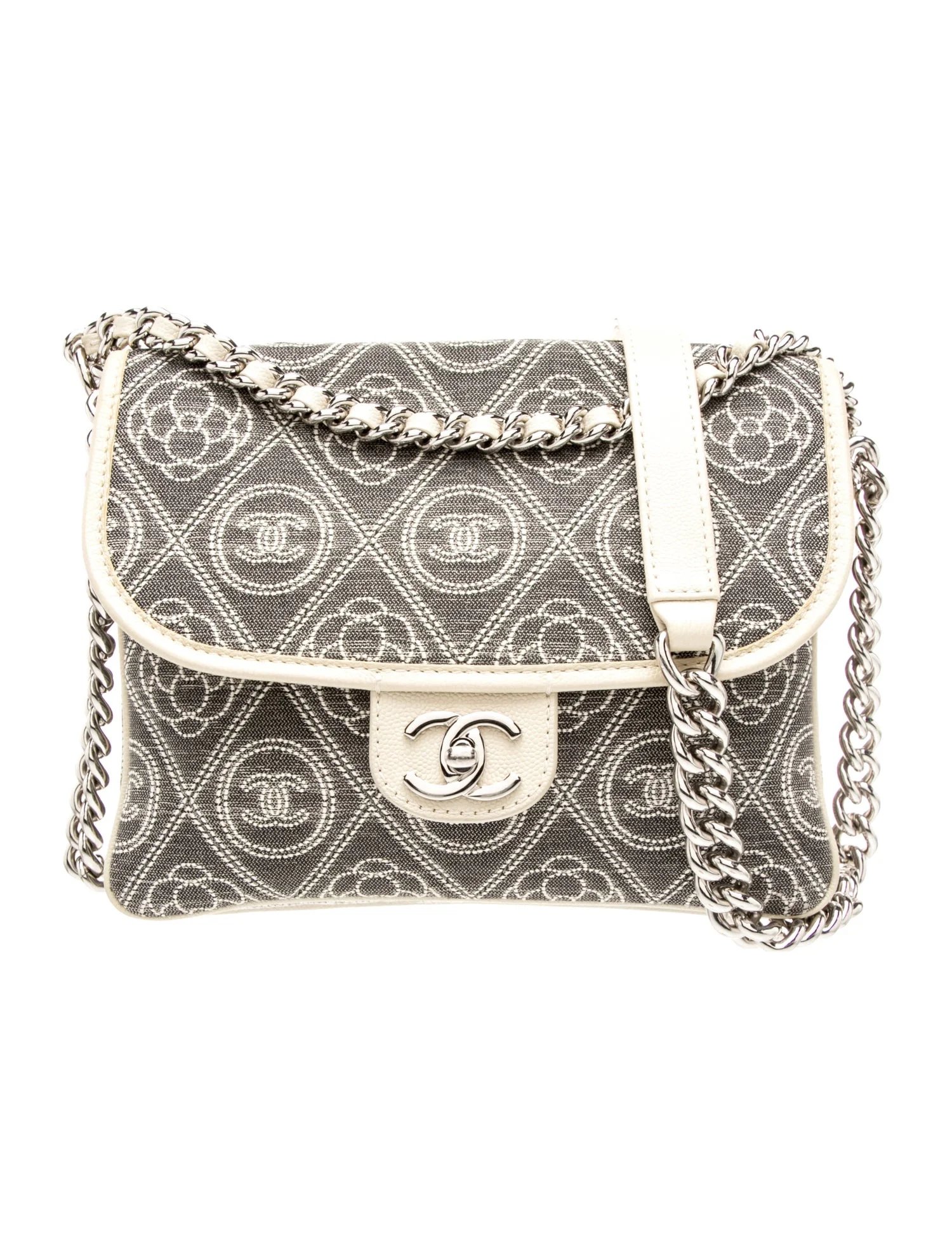 Mini Square Camellia Double Flap Bag