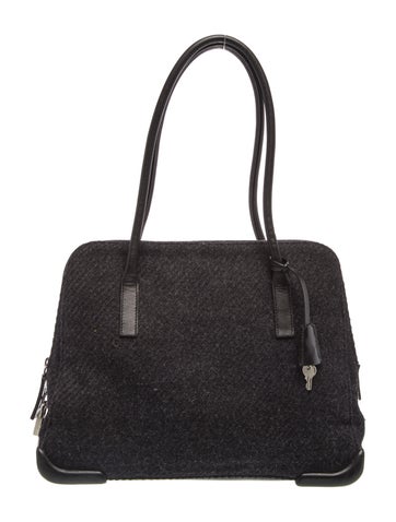 Enameled Metal Triangle Shoulder Bag