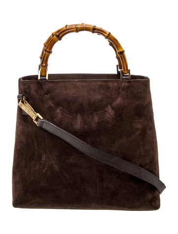 Suede Top Handle Bag