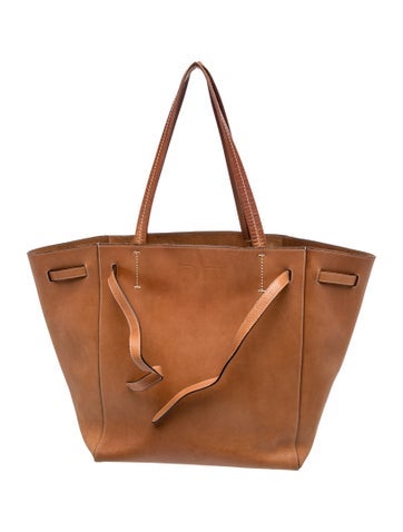 Leather Cabas Phantom w/Belt Small