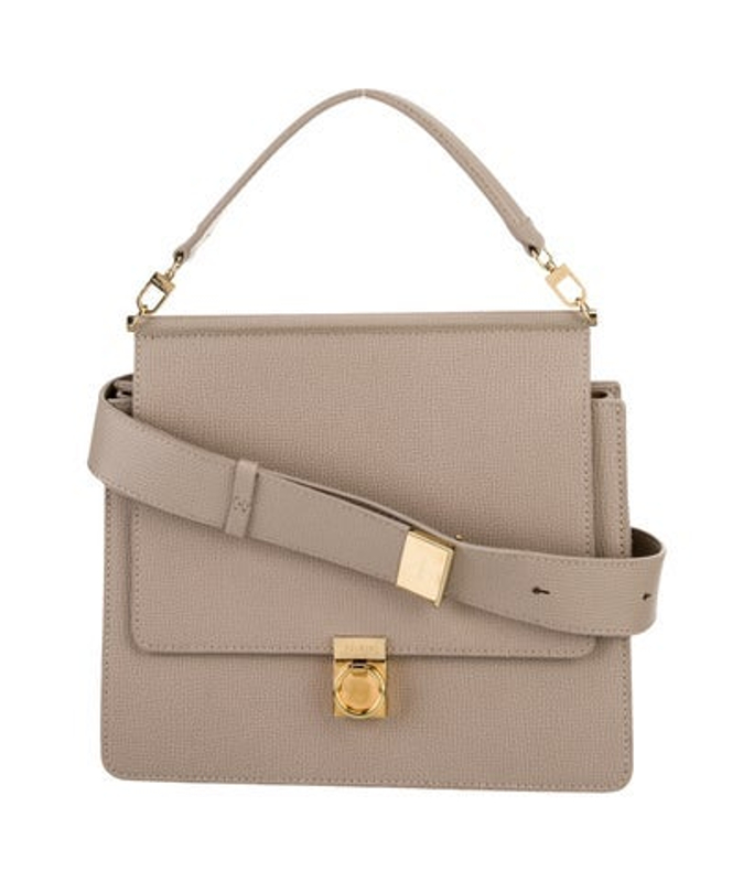 Polene Leather Top Handle Bag