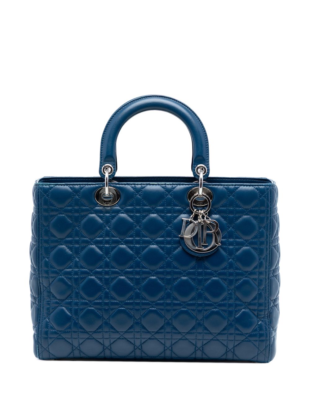 2014 Large Lambskin Cannage Lady Dior satchel
