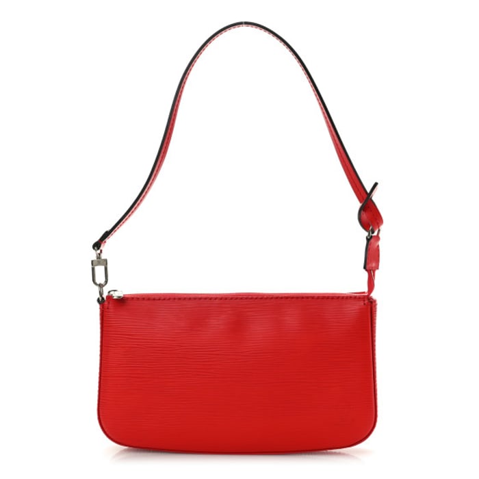 Louis Vuitton Epi Pochette Accessories NM Coquelicot