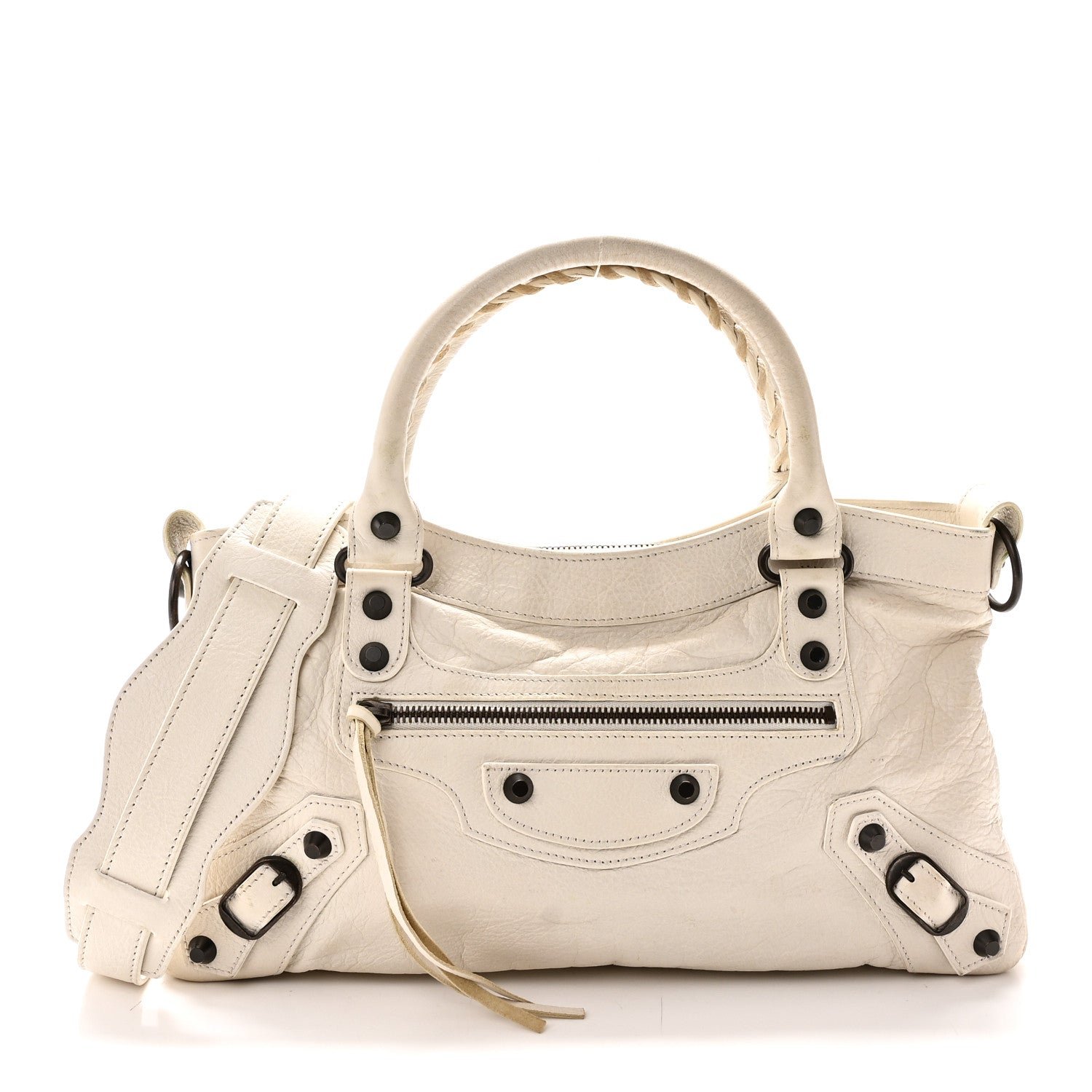 Balenciaga Agneau Classic Hardware First White Light
