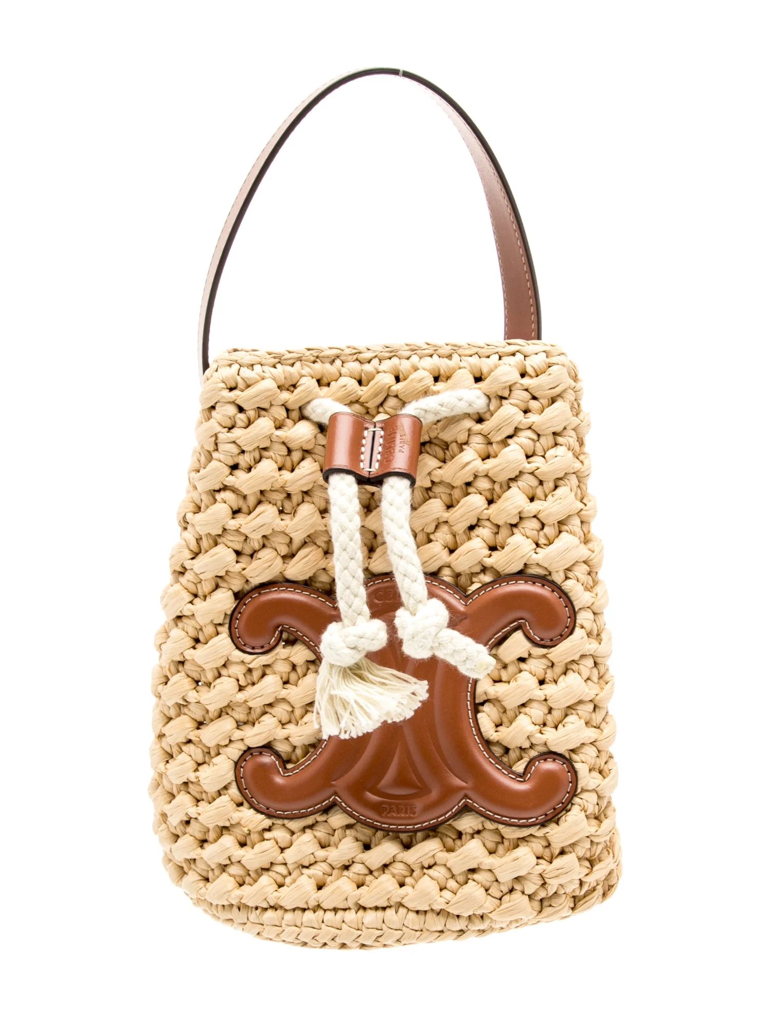 Triomphe Drawstring Panier Bag Teen 2023