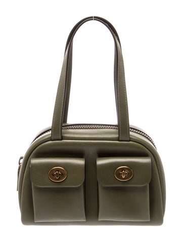 Leather Top Handle Bag