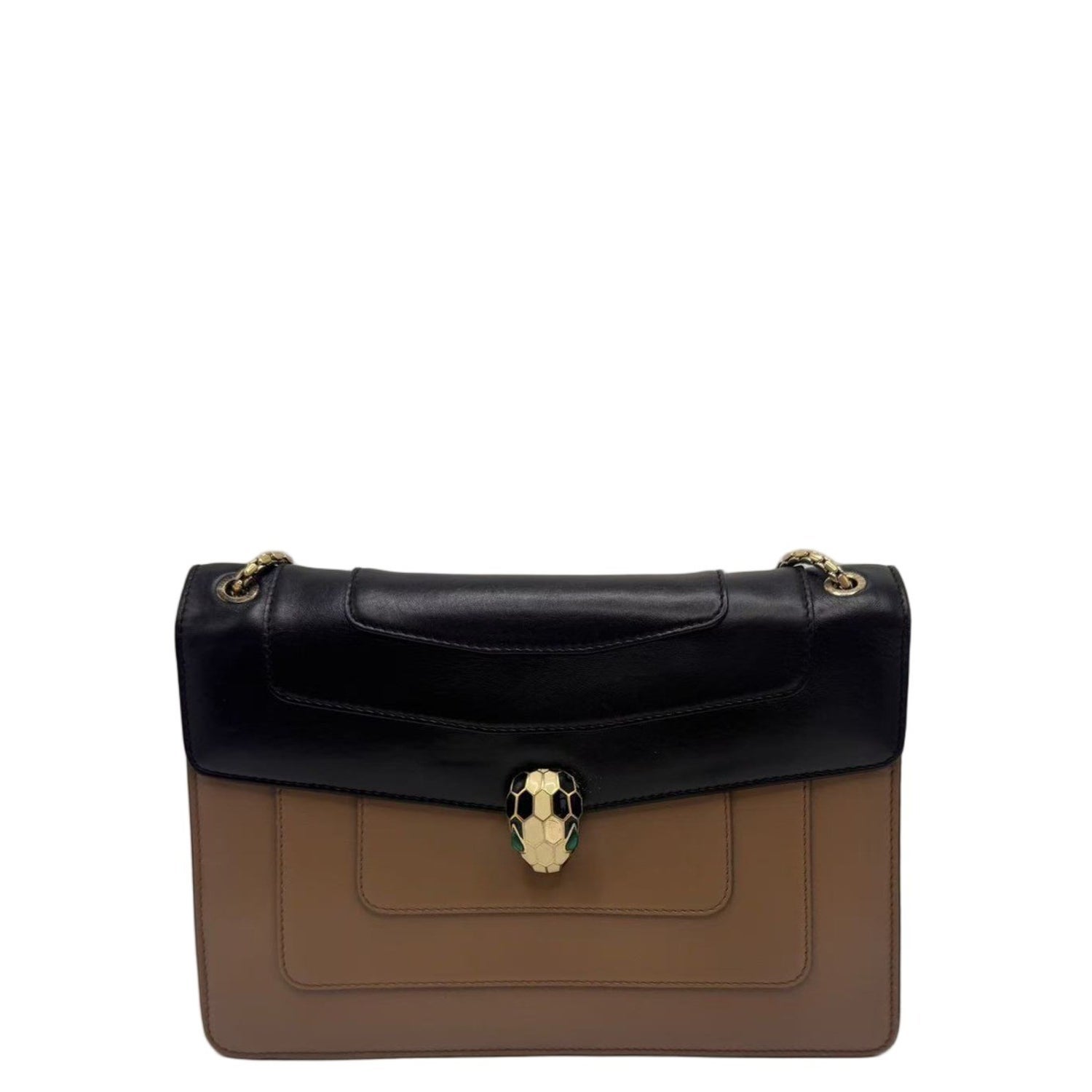 Calfskin Serpenti Forever Shoulder Bag Large