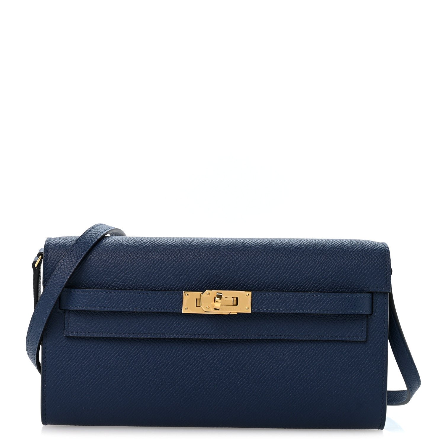 Hermes Epsom Kelly Wallet To Go Bleu Navy