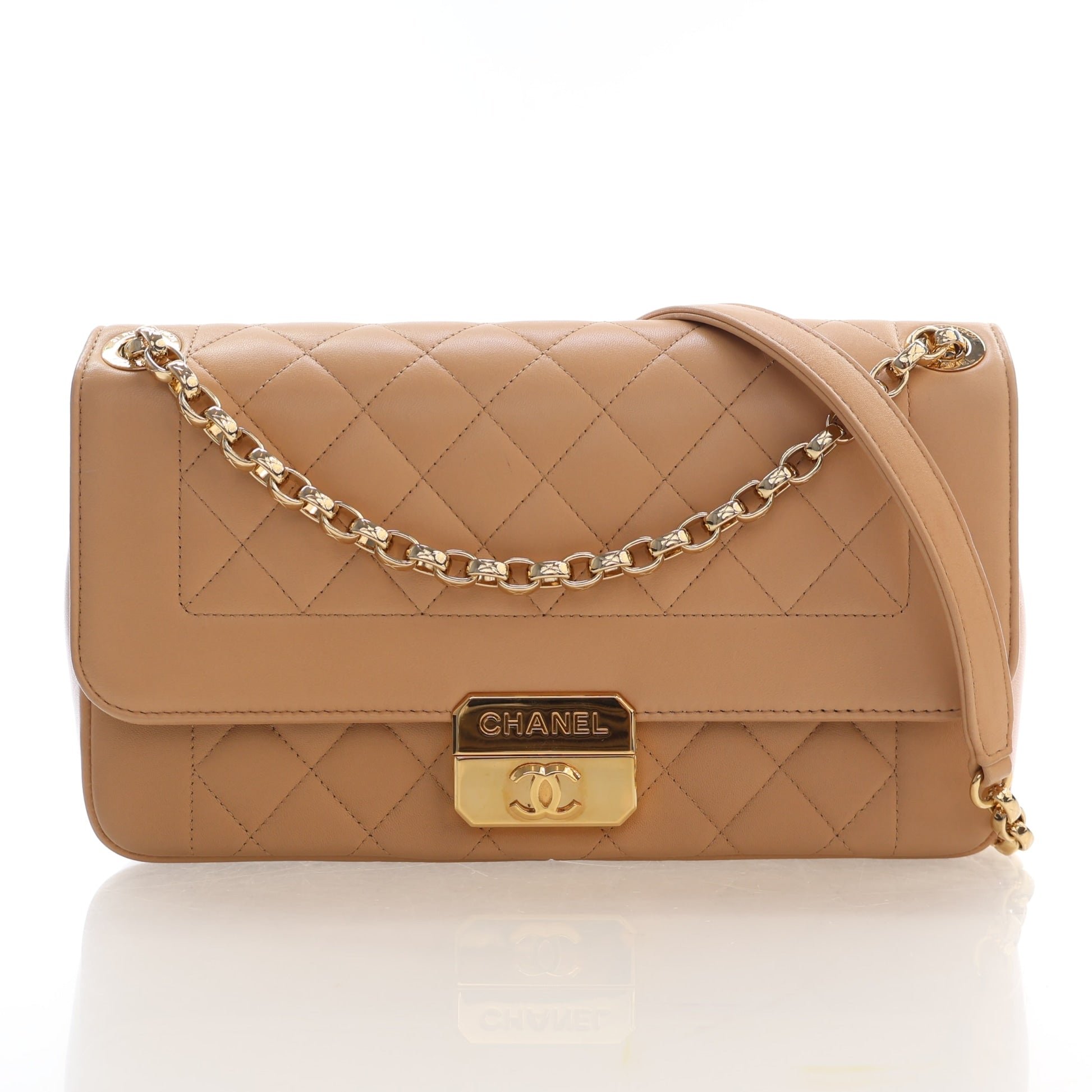 Chanel Medium Lambskin Chic With Me Handbag