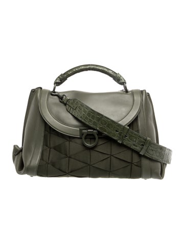Ferragamo Leather Top Handle Bag