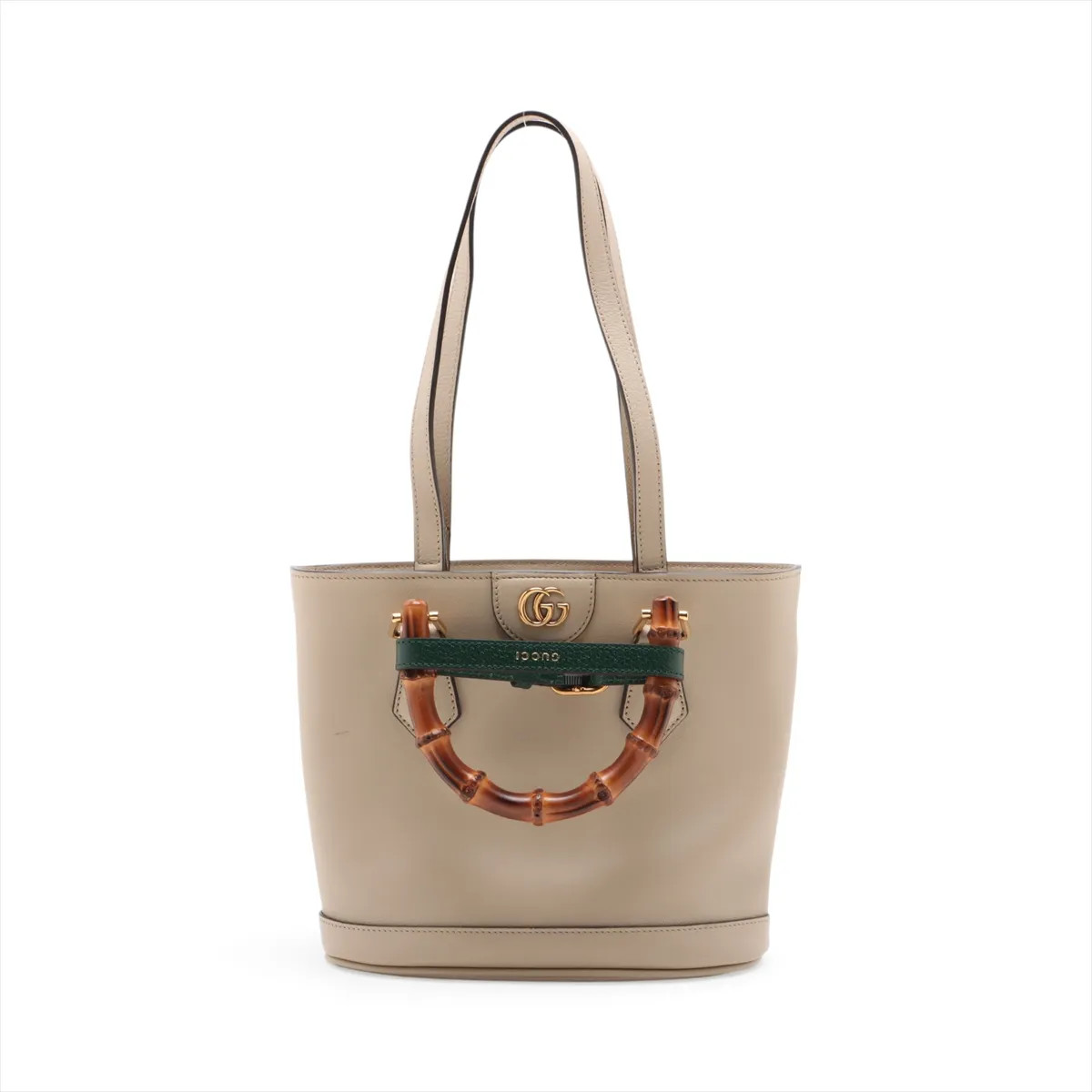 Gucci Bamboo Diana small Leather 2 Way Handbag Beige 750396