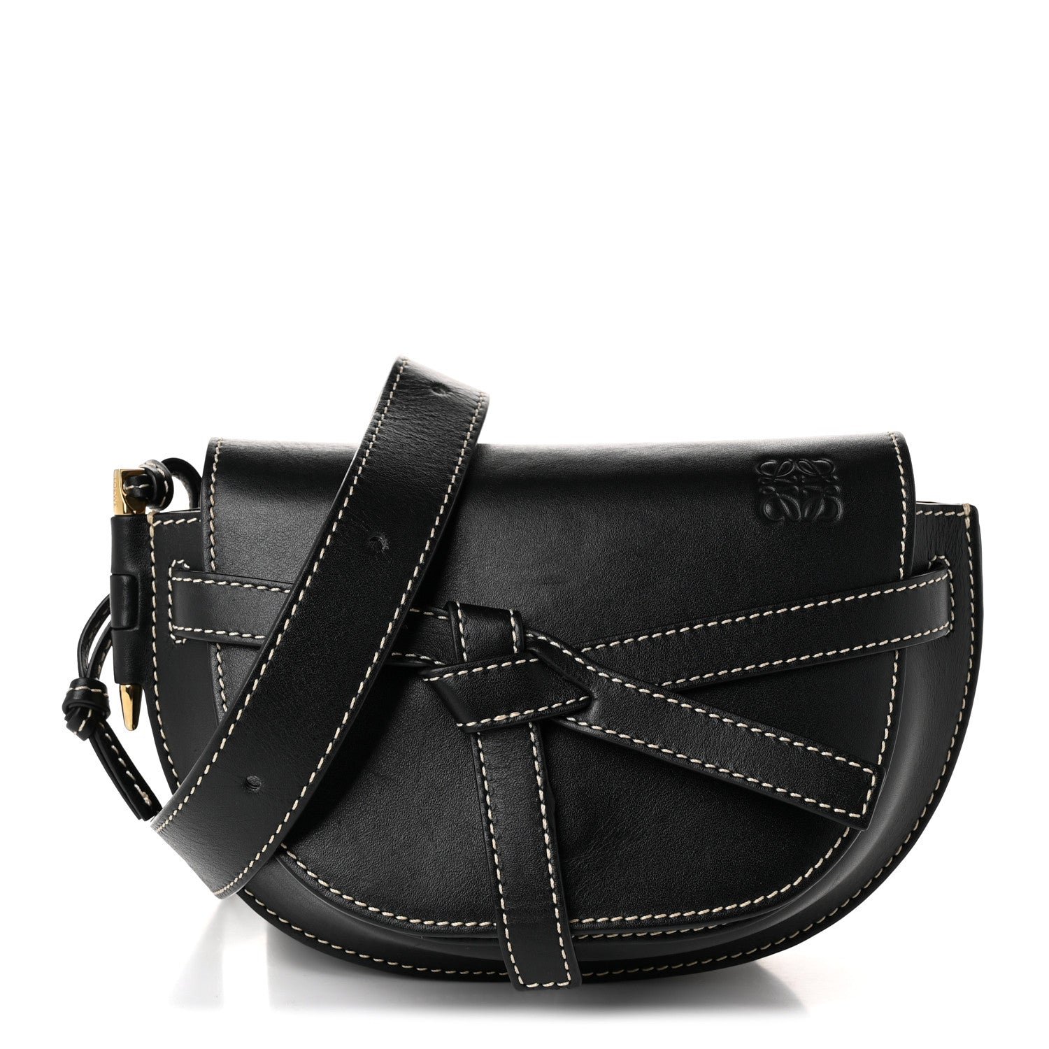 Loewe Calfskin Mini Gate Belt Bag Black