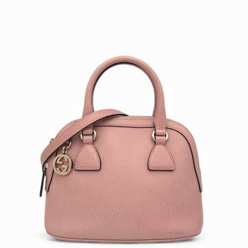 Calfskin Charm Dome Bag Small